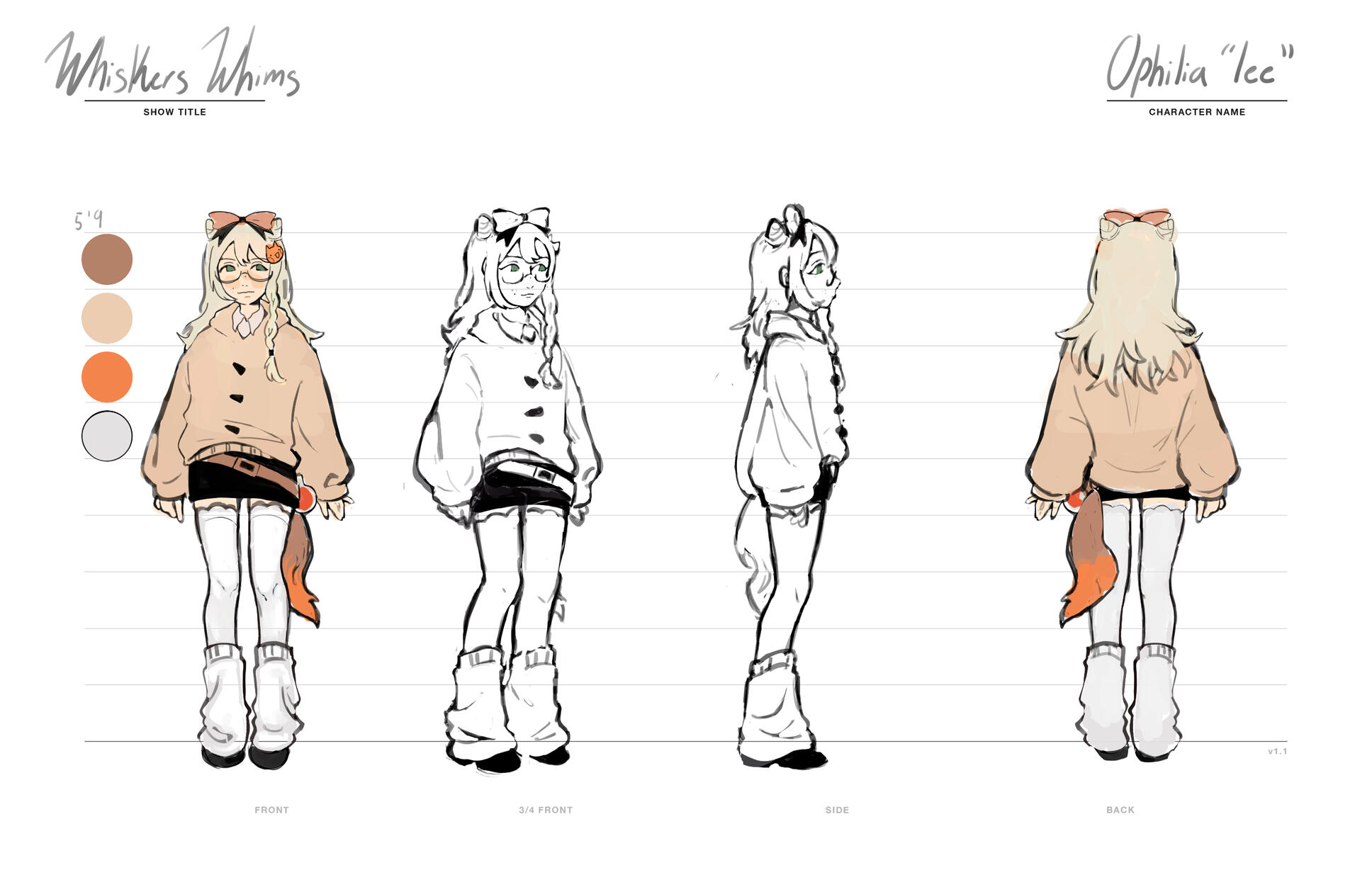 Wisker Whims Character Lee Turnaround 5100px × 3300px 2023